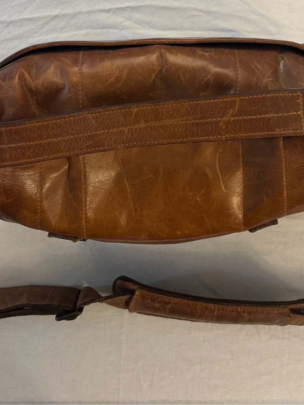 ONA CAMERA BAG. Prince Street Italian leather. Antique Cognac. Like new